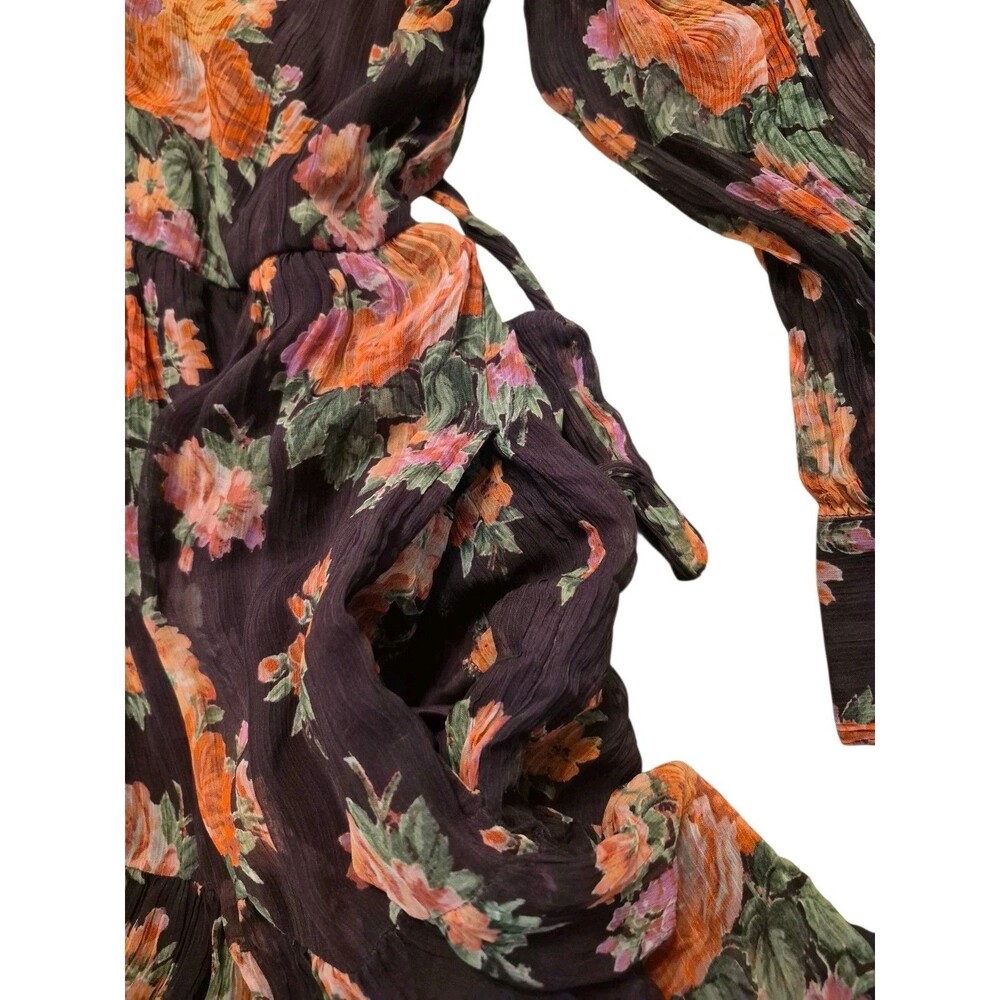 Sundance PS Altenburg Dress 100% Cupro Ruffled Fairy Grunge Floral Cottage Core - Picture 7 of 9